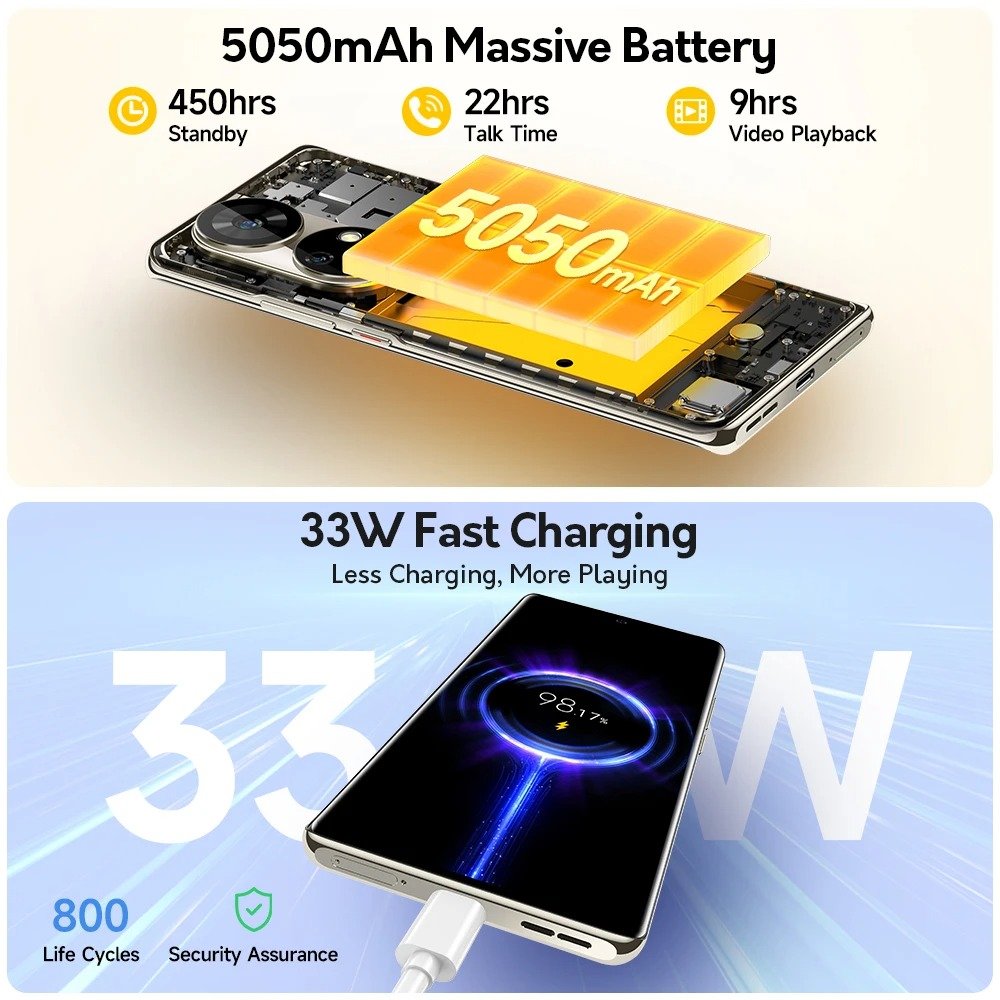 Ulefone Note 17 Pro 5G mobile phones 3g&4g smartphone 6.78" smart phone 5g smartphone 24GB+256GB ROM 108MP 120Hz Cell Phone
